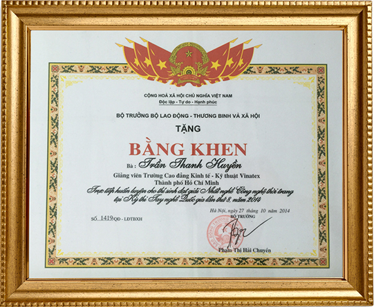 Chứng nhận học thiết kế thời trang chung nhan hoc thiet ke thoi trang