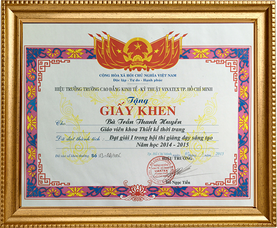 Chứng nhận học thiết kế thời trang chung nhan hoc thiet ke thoi trang