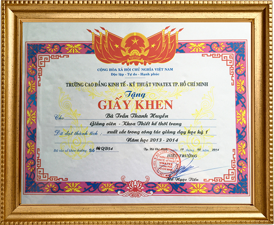 Chứng nhận học thiết kế thời trang chung nhan hoc thiet ke thoi trang